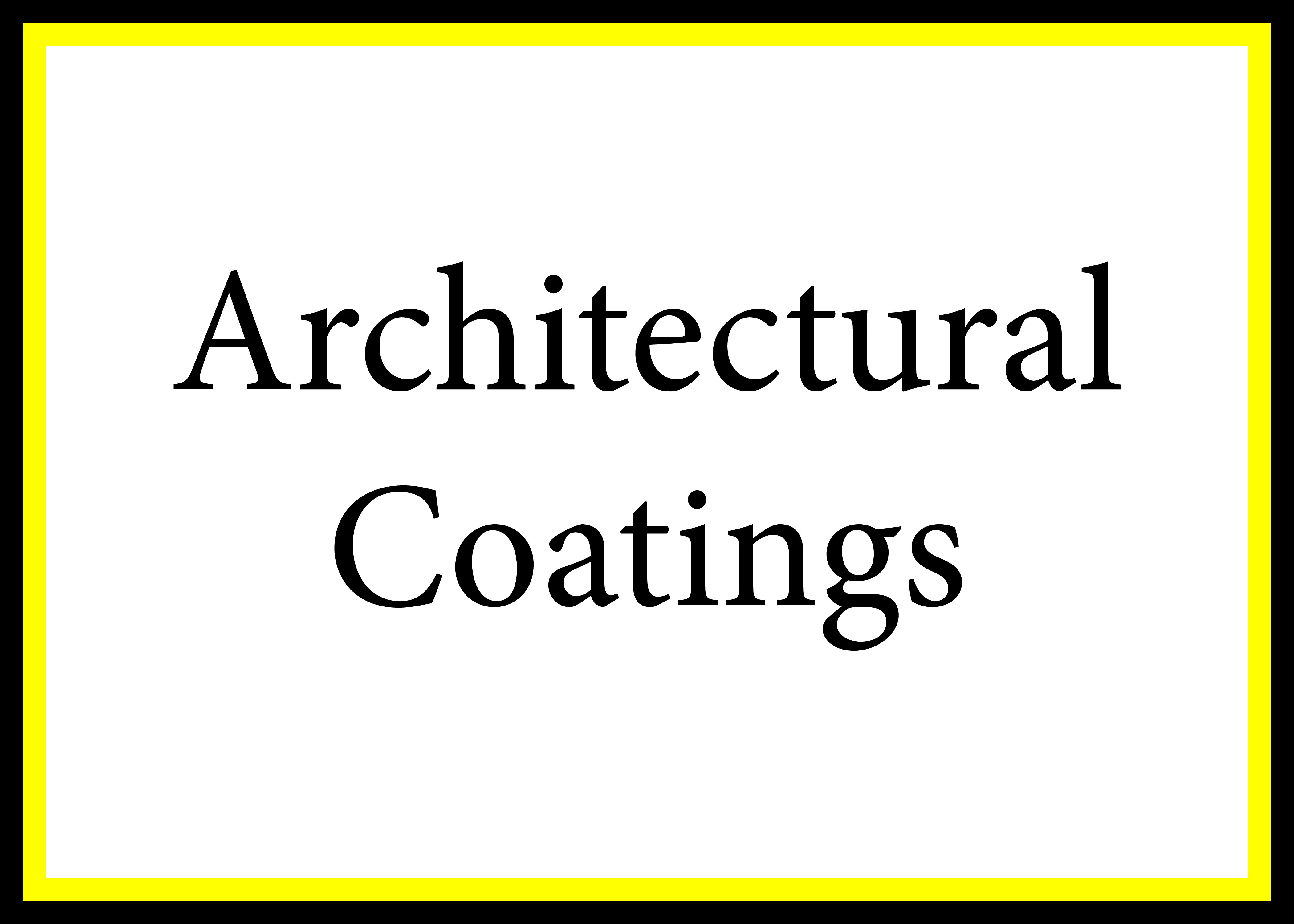 Architectural Coatings