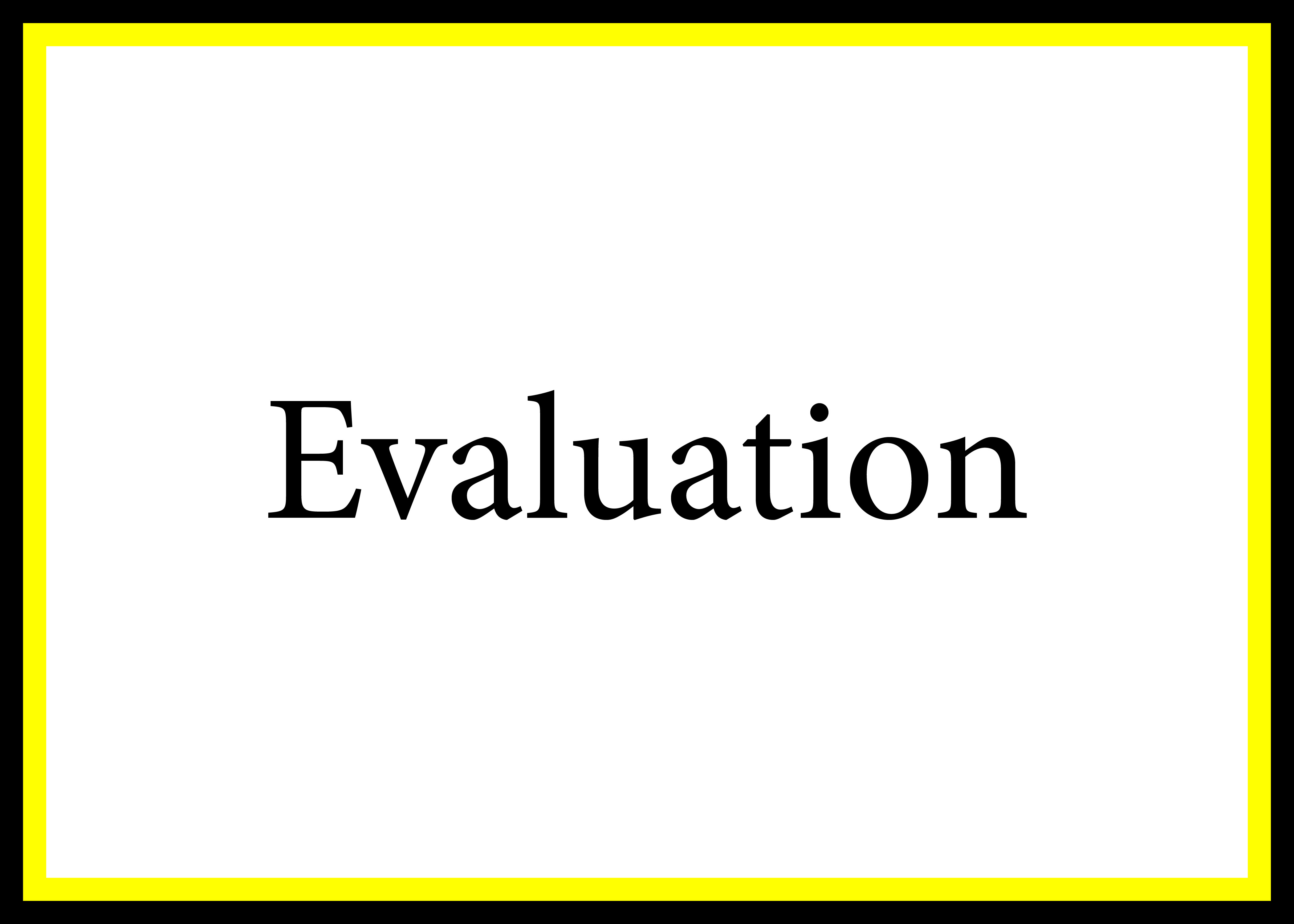 Evaluation CP